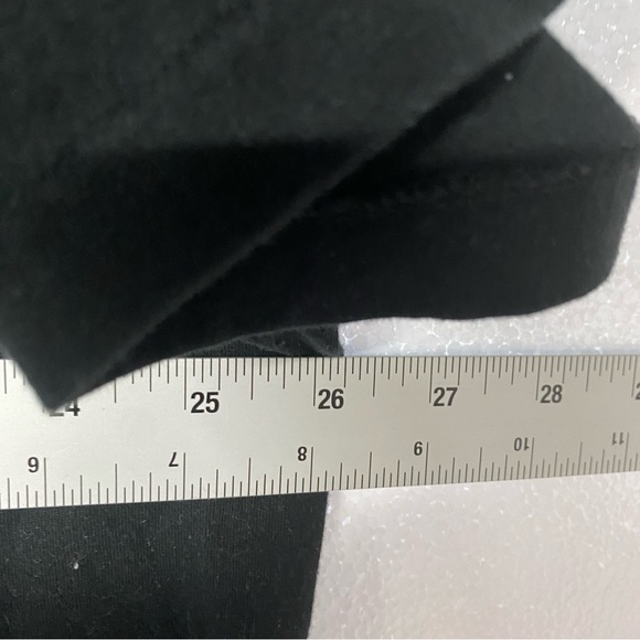 Polo Shirt Men XXL Black Colorful Spell Out Crew Neck Cotton Tshirt Short Sleeve - Picture 8 of 8